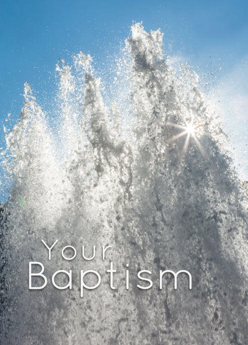 Baptism Card - Fountains Of Water  (Order in 6)
