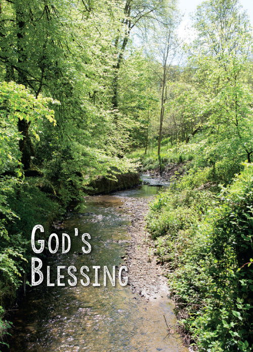 Blessing Card - Cornish Stream  (Order in 6)