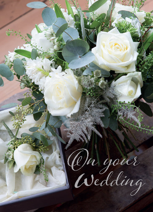 Wedding Day Card - Bouquet Buttonhole  (Order in 6)