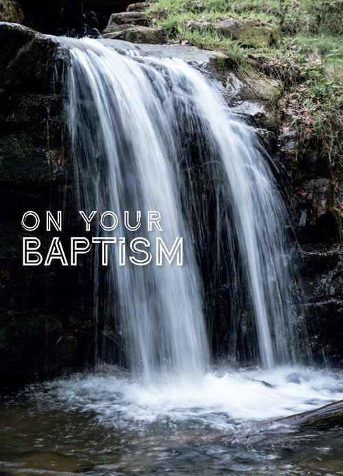 Baptism Card - Waterfall  (Order in 6)