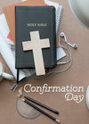 Confirmation Card - Desk With Bible  (Order in 6)