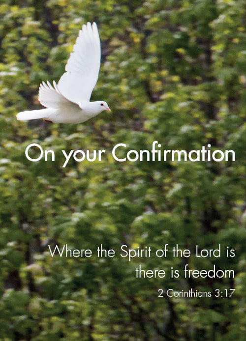 Confirmation Card - Dove In Flight  (Order in 6)