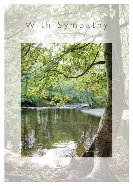 Sympathy Card - Trees/Peaceful Stream  (Order in 6)