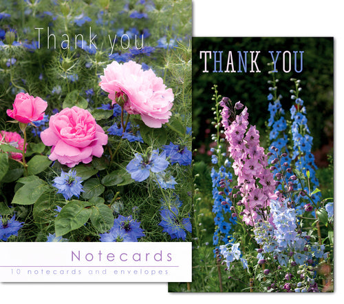 Notecard Wallet - Delphinium/Roses (10 cards)
