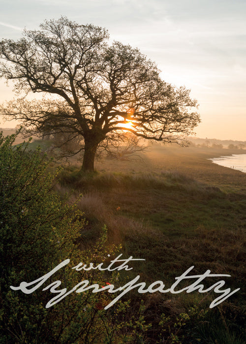 Sympathy Card - Stour Sunrise  (Order in 6)