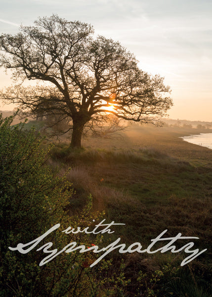 Sympathy Card - Stour Sunrise  (Order in 6)