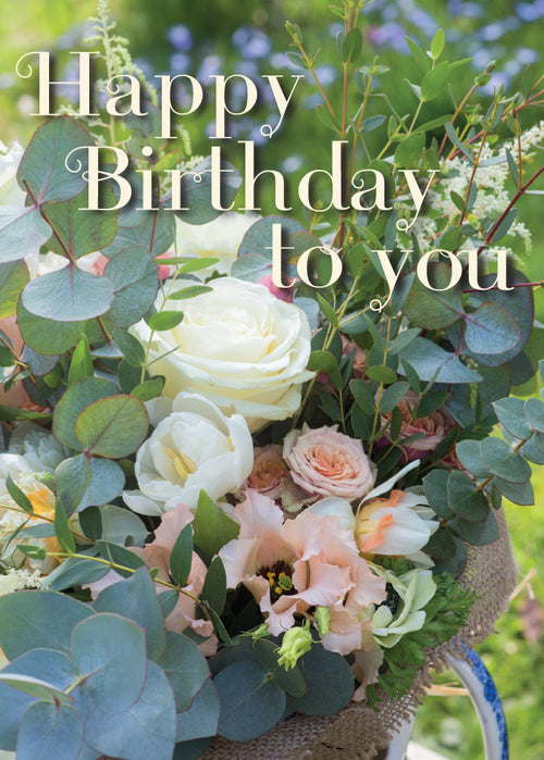 Birthday Card - Garden Bouquet  (Order in 6)