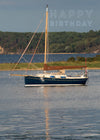 Birthday Card - Sailing Boat at Arne  (Order in 6)