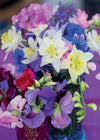 Blank Card - Sweet Pea Arrangement  (Order in 6)