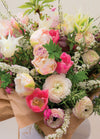 Blank Card - Ranunculus and Tulip Bouquet  (Order in 6)