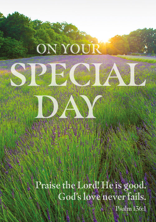 Special Day Card - Lavender Sunrise  (Order in 6)