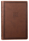 NIV Value Thinline Bible Large Print Brown (Black Letter Edition)