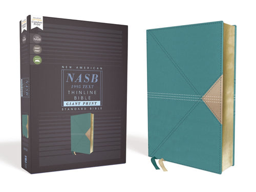 NASB Thinline Bible Giant Print Teal 1995 Text (Red Letter Edition)