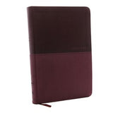 NKJV, Value Thinline Bible, Large Print, Burgundy Leathersoft, Red Letter, Comfort Print:  Holy Bible, New King James Version   (Large type / large print)