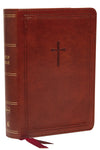 NKJV, End-of-Verse Reference Bible, Compact, Leathersoft, Brown, Red Letter, Comfort Print : Holy Bible, New King James Version