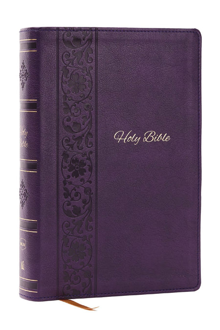 NLT Giant Print Bible, Filament Enabled (LeatherLike, Cranberry Flourish, Indexed, Red Letter)  (Large type / large print)