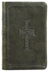 ESV VALUE COMPACT BIBLE - TruTone, Olive, Celtic Cross