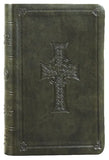 ESV VALUE COMPACT BIBLE - TruTone, Olive, Celtic Cross