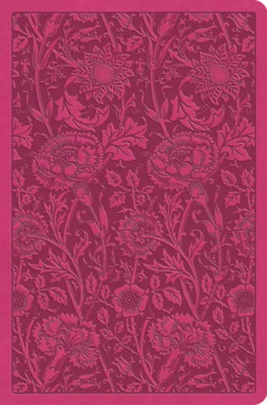 ESV VALUE COMPACT BIBLE -TruTone, Raspberry, Floral