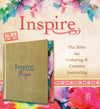 Inspire PRAYER Bible NLT (Hardcover LeatherLike, Metallic Champagne Gold) : The Bible for Coloring & Creative Journaling