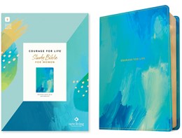 NLT Large Print Premium Value Thinline Bible, Filament Enabled (LeatherLike, Eucalyptus Teal)