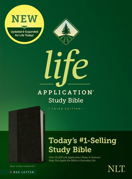 NLT Chronological Life Application Study Bible, Second Edition (LeatherLike, Ebony Leaf)