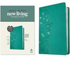 NLT Super Giant Print Bible, Filament Enabled (LeatherLike, Peony Rich Teal, Red Letter)