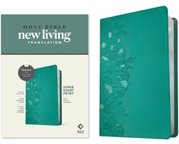 NLT Large Print Premium Value Thinline Bible, Filament Enabled (LeatherLike, Eucalyptus Teal)