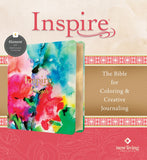 Inspire PRAYER Bible NLT, Filament Enabled (LeatherLike, Joyful Colors with Gold Foil Accents) : The Bible for Coloring & Creative Journaling