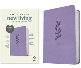 NLT Giant Print Premium Value Bible, Filament-Enabled Edition, Lavender Vine