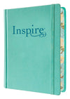 Inspire Bible NLT, Filament Enabled (Hardcover LeatherLike, Aquamarine) : The Bible for Coloring & Creative Journaling
