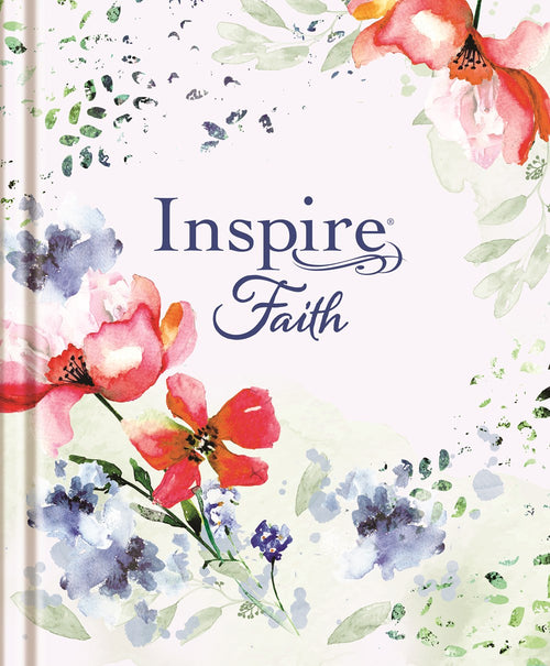 Inspire FAITH Bible Large Print NLT, Filament Enabled (Hardcover, Wildflower Meadow) : The Bible for Coloring & Creative Journaling (Large type / large print)
