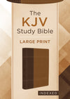 KJV Study Bible Large Print Indexed Copper Cross (Red Letter Edition)