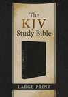 KJV Study Bible Large Print Black (Red Letter Edition)