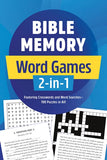 Bible Memory Word Games 2-in-1 : Featuring Crosswords and Word Searches—100 Puzzles in All!