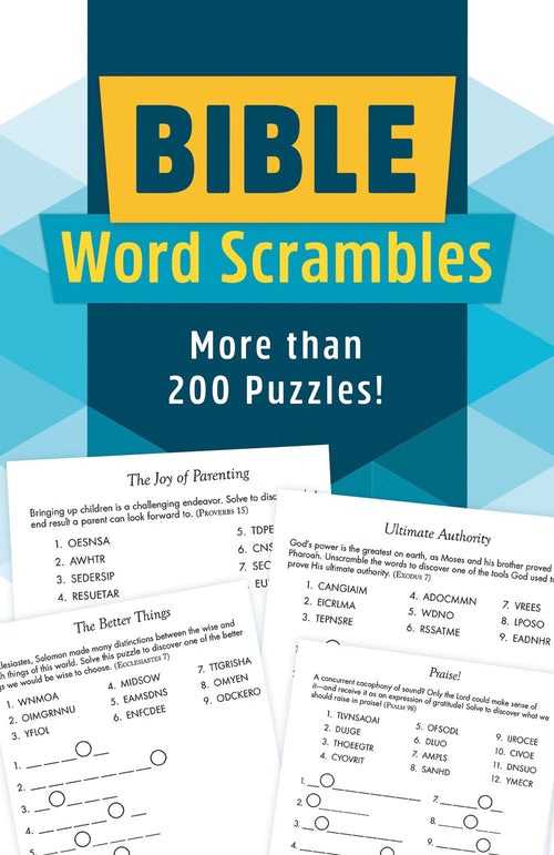 Bible Word Scrambles : More Than 200 Puzzles!