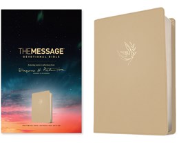 The Message Devotional Bible (Leather-Look, Driftwood Dove):  Featuring Notes and Reflections from Eugene H. Peterson
