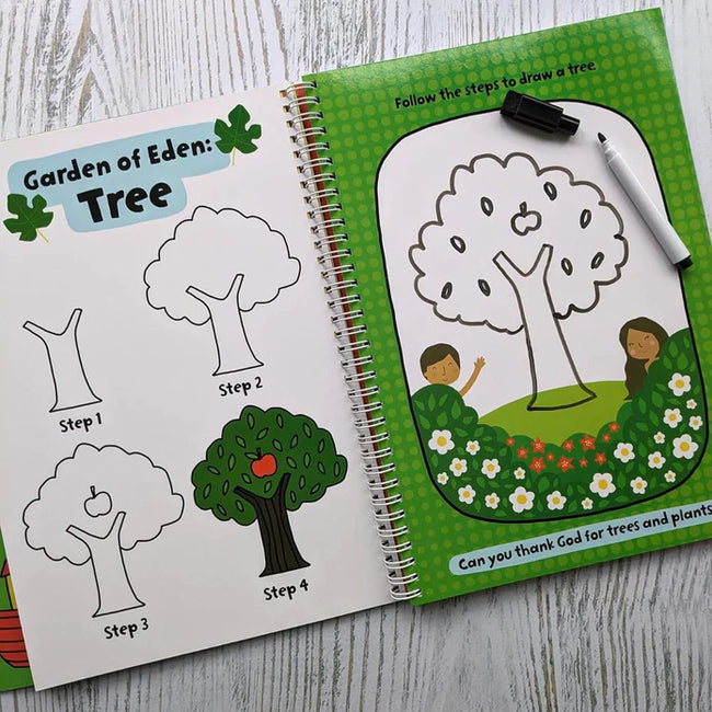 HOW TO DRAW WIPE CLEAN BOOK - BIBLE