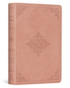ESV Vest Pocket New Testament with Psalms and Proverbs, Red Letter (TruTone, Blush Rose, Fleur-de-lis Design)