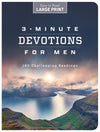 3-Minute Devotions for Men Large Print : 180 Challenging Readings