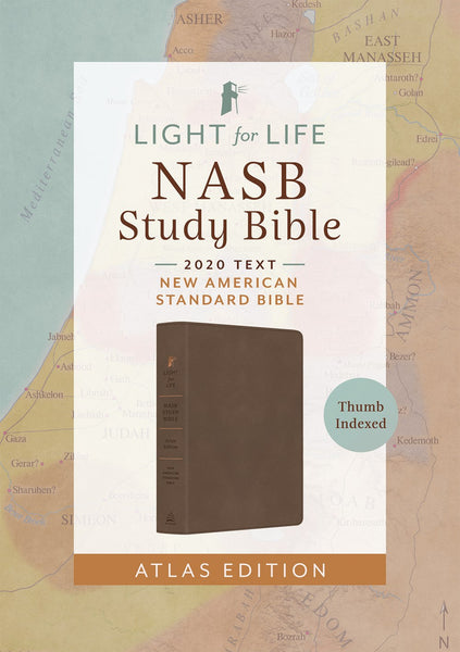 The Light for Life NASB Study Bible--Atlas Edition [Thumb Indexed] (Mocha Brown)