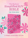 The Barbour Simplified KJV Bible for Teen Girls—3-Minute Devotions Edition