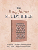 The King James Study Bible: Featuring 1-Minute Commentary on Key People, Places, Events, and Ideas [Women's cover]