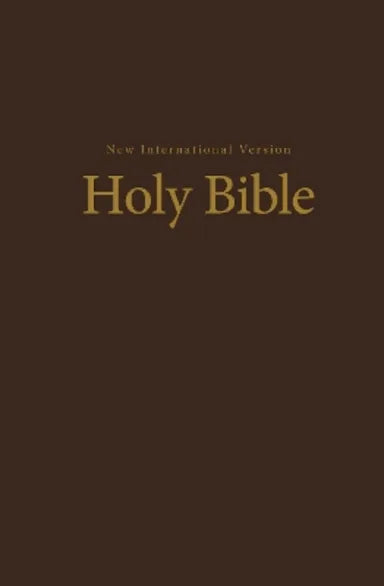 NIV Value Thinline Bible Large Print Brown (Black Letter Edition)