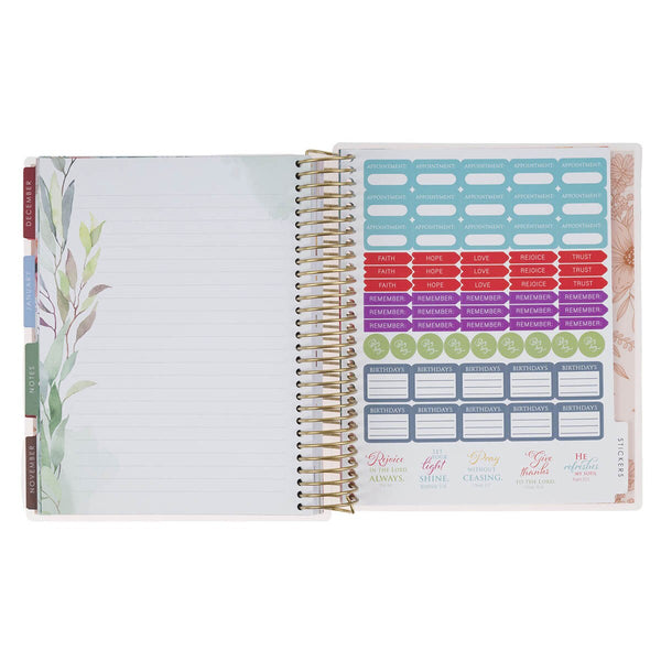 2027 Strength and Dignity 18-Month Spiral Planner with Elastic Closure - Proverbs 31:25