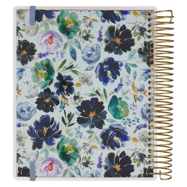 2027 Thankful Grateful Blessed 18-Month Spiral Planner with Elastic Closure