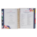 2027 Thankful Grateful Blessed 18-Month Spiral Planner with Elastic Closure