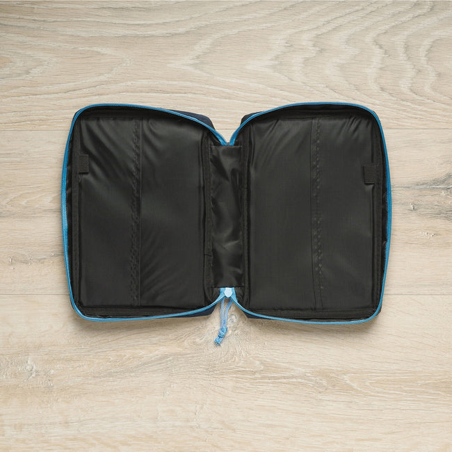Strong and Courageous Blue Space Fashion Bible Cover - Joshua 1:9