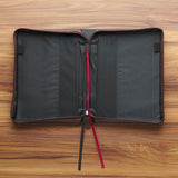Faith Burnt Chestnut Brown Faux Leather Classic Bible Cover - Matthew 17:20
