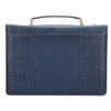 The Plans Modern Blue Grid Faux Leather Bible Cover - Jeremiah 29:11